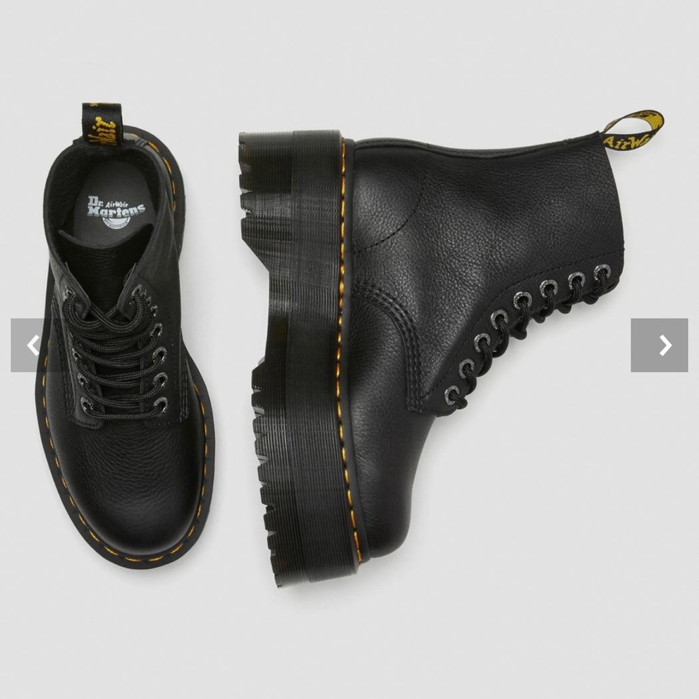 1460 PASCAL MAX LEATHER PLATFORM BOOTS